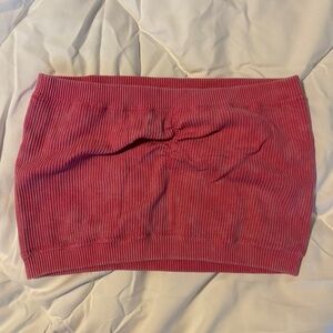 American Eagle Ribbed Tube Top in Raspberry Pink